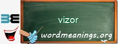 WordMeaning blackboard for vizor